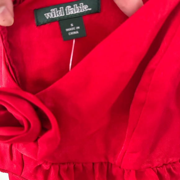 Wild Fable Red Ruffle Dress - Picture 5 of 6